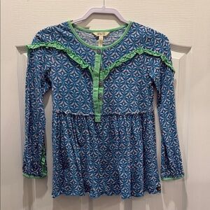 Matilda Jane Green and Blue Floral Top